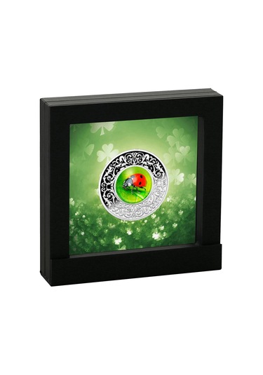 AgaKulche Biedronka Uğurböceği Gümüş Sikke Coin