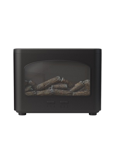 Yifomall Siyah Usb Ultrasonik Aroma Dağıtıcı - Gerçekçi Alev Efekti, Su Yokluğu Otomatik Kapanma, 270ml Tank, Ofis & Ev Kullanıma Uygun Nemlendirici