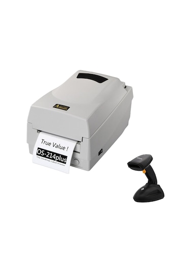 Argox OS-214 PLUS Barkod Yazıcı + Performax 1d Barkod Okuyucu
