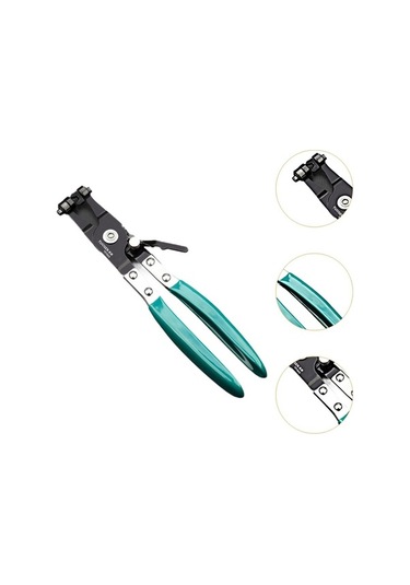 Pazly Yeşil Suntek Saplı Pense Kelepçesi Kaymaz Hortum Aşınmaya Jr