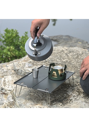 Geeksen Açık Hava Alüminyum Kamp Katlanır Masa Taşınabilir Mini Masa Barbekü Sehpa Ultra Hafif Çok Amaçlı Kamp Masası Siyah Çok Renkli