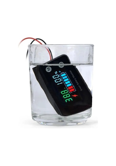 Yunboo Ipx7 Su Geçirmez Renkli Ekranlı Akü Test Cihazı 7-100v, Sıcaklık + Alarm, Akü Voltajı Ve Kapasitesi Monitörü Lityum, Kurşunsulfat Aküler İçin