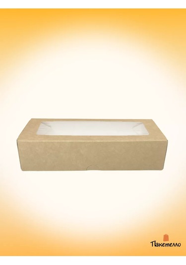 Paketello Pencereli Kraft Kutu - 17x7x4 Cm, 25 Adet 148186940