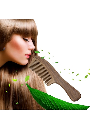 Suofeng Doğal Sandal Ağacı El Yapımı Ahşap Tarak - Kadınlar İçin Organik Hoş Kokulu Saç Bakımı Ve Hediye