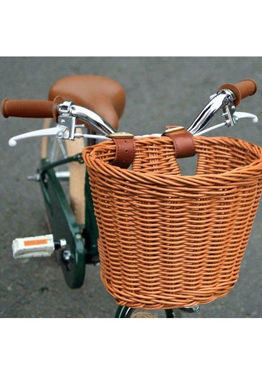 Youtek Küçük Siyah Pp Dikişli Sepet - Bisiklet, Scooter, Yürüme Arabası İçin Taşıma Sepeti Siyah