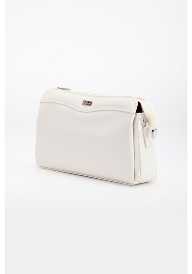 Kadın Portföy Cüzdan Çanta Ten Rugan 3 Bölmeli Uzun Kısa Askılı-3226 Ten Rugan Ten Rengi