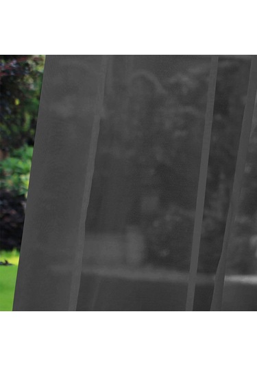 Youtek Siyah Su Geçirmez Uv Koruyucu Perde, İki Adet, 132x241 Cm, Poliester, İç/ön Cephe Uygun Siyah