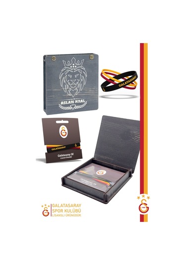 Galatasaray Lisanslı 3'lü Silikon Çocuk Bileklik Kutulu 001