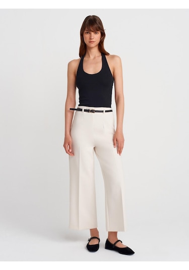 Dilvin 21052 Halter Yaka Top-siyah-14396