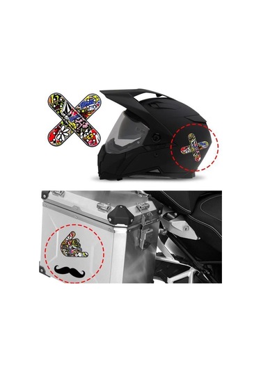 Araba Çıkartması - Sticker Bomb - 10 X 12 Cm - Siyah - Araba Özelleştirme - Yüksek Kalite