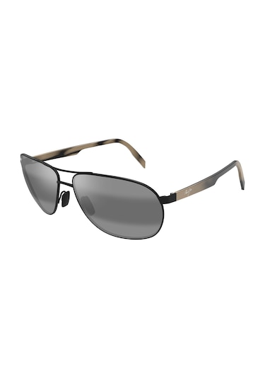 Maui Jim Mj0728s-001-2m 61 Polarize Erkek Güneş Gözlüğü Siyah