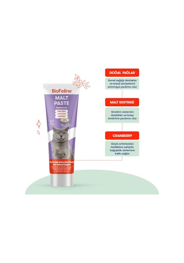 Biofeline Kediler İçin Malt Macun 100 G