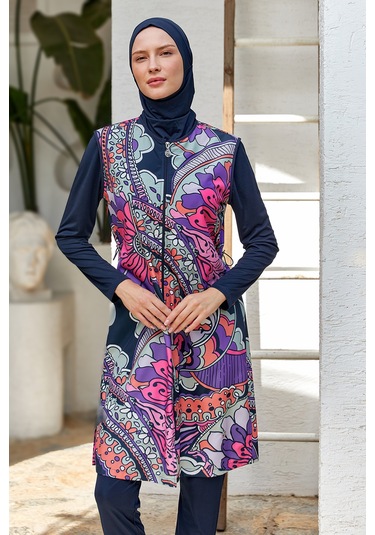 Tam Kapalı Tesettür Mayo 3306 Koyu Lacivert Koyulaci01 Koyu Lacivert