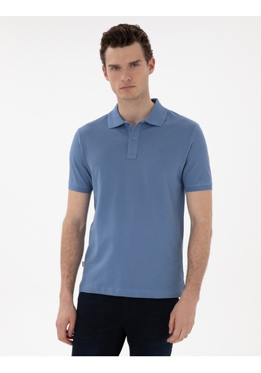 Pierre Cardin Erkek Mavi Tişört Basic 50302561-vr036 Mavi