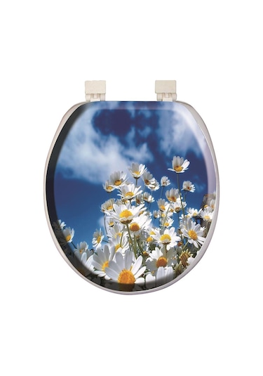 Softy Classic Desenli Yumuşak Klozet Kapağı Beyaz 8691580104152