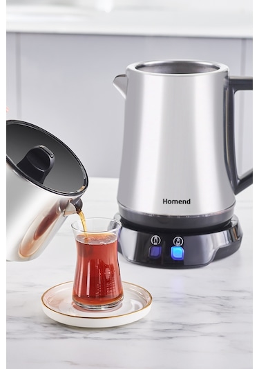 Homend Royaltea Elegant 1776H Parlak Inox Çay Makinesi