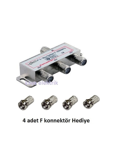 1/3 Uydu Splitter Kablo Çoklayıcı Dağıtıcı