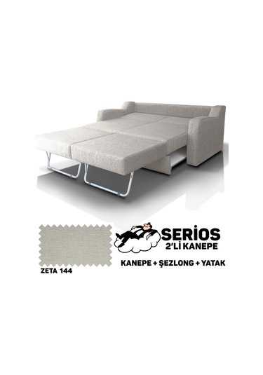 Serios Şezlonglu Yataklı Kanepe - Zeta 144