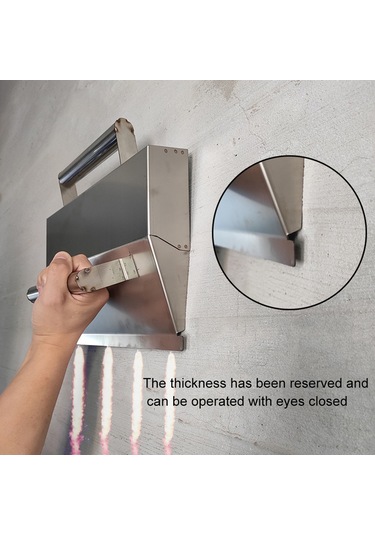 Moveevo Paslanmaz Çelik Harç Spatula, Ergonomik Kollü, 325mm Geniş, Çimento Ve Mortar İçin Dayanıklı Tuvalet Aracı