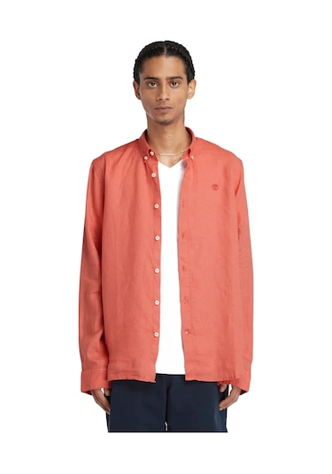 Timberland Mıll Brook Linen Shirt Erkek Gomlek Tb0a2dc3eı41 Turuncu