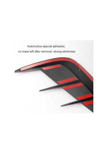 Evrensel Araba Çamurluğu Yumuşak Tutkal Dekoratif Araba Çıkartmaları, Renk: Karbon Fiber