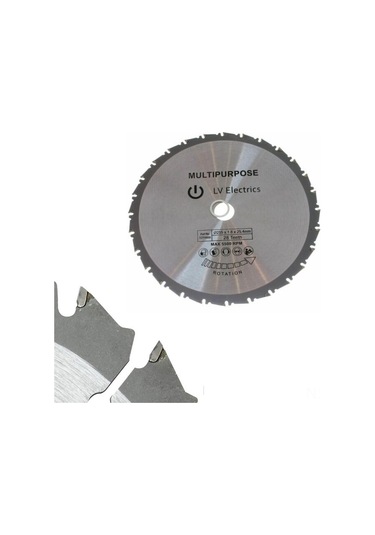 Shineyee Çelik Karbür Ahşap Kesici Bladesi - 210x1.8x25.4mm 24 Dişli, Yumuşak Ve Sert Malzemeler İçin Evrensel Çaprazlama Aleti