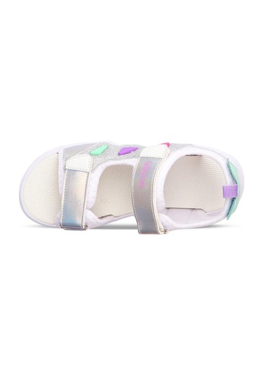 Vicco Hilda Günlük Cırtlı Kız Çocuk Işıklı Sandalet 321.24y.204 Beyaz
