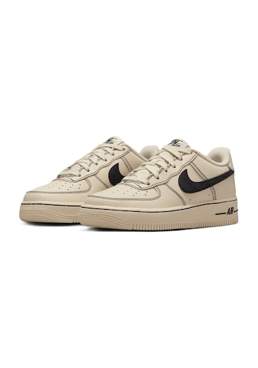 Nike Air Force 1 Lv8 4 Af1 Unisex Leather Sneaker Hakiki Deri Günlük Spor Ayakkabı Bej Bej