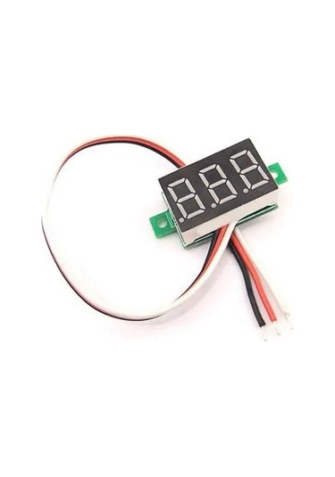 Mini Dijital Voltmetre - Dc 0-100v Kırmızı Led Ekran