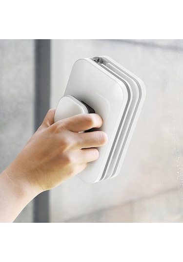 Ayarlanabilir Manyetik Cam Silecek Çift Taraflı Manyetik Pencere Sileceği Yüksek Seviye Yalıtım Cam Temizleyici, Özellikler: Dikdörtgen 3-10mm Beyaz