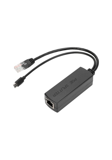 Lemestar Dc44-57v'den Dc5v 2.4a'ya Poe Ayırıcı, Ieee802.3af Uyumlu, 10/100 Mbps Veri Transferi, Micro Usb Çıkış, 100-150m Uzaklık Desteği