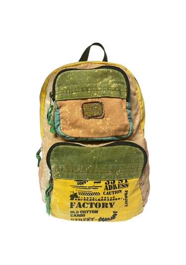 Kaliteli Tek Bölmeli Vintage Disayn Günlük Sırt Gezi Okul Seyahat Çantası Jannie Bag 27 Cm X 40 Cm Sarı