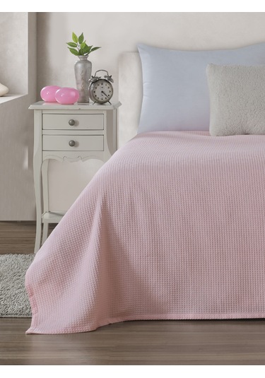 %100 Pamuk Tek Kişilik Waffle Pike Yumuşak Nefes Alan Kumaş