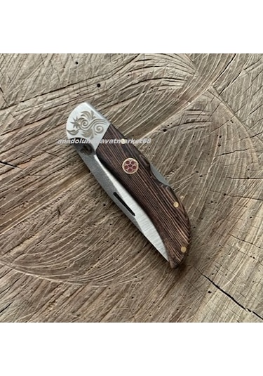 Böhler N690 Çelik Çakı Özel Üretim Çelik Çakı Cep Çakısı Kamp Çakısı 18cm Kahve