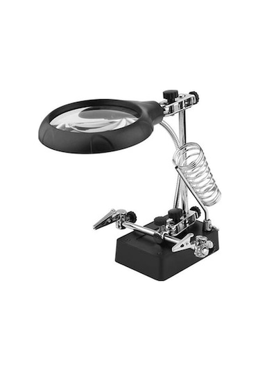 Mg16129-C Led Işıklı Büyüteçli - Mercekli Havya Sehpası Zd-126-3 (497613901)