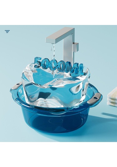 Tenfowee Geniş Kullanım Alanlı Kalın Plastik Kova - Banyo, Mutfak, Üniversite Yurdu İçin Yıkama, Çamaşır Ve Temizlik Amaçlı Dayanıklı Tasarım Diğer