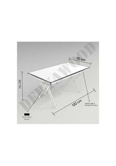 Ahşap Çalışma Ve Bilgisayar Masası-70x120x76 Cm Açık Ceviz