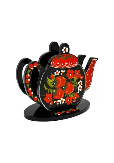 Olimp Suveniry Ahşap Peçetelik Çaydanlık 218890099 Kırmızı