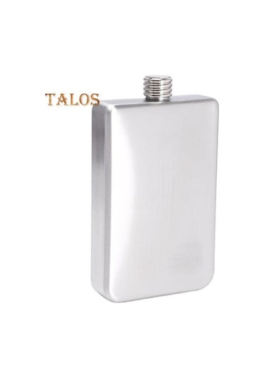 Likör Şişesi Sızdırmaz Hediye Hafif Uzun Ömürlü Kamp Metal İçme Flagon Kamp Aksesuarları Gümüş