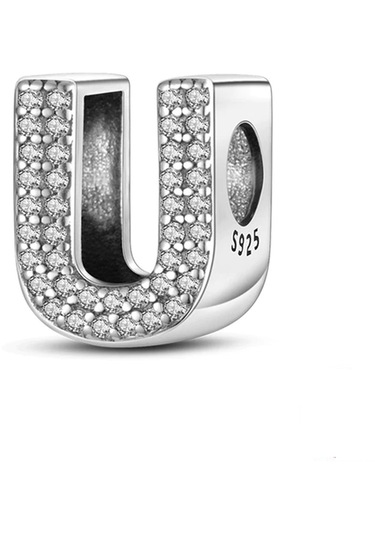 Fubena Taşlı Harf Charm - U
