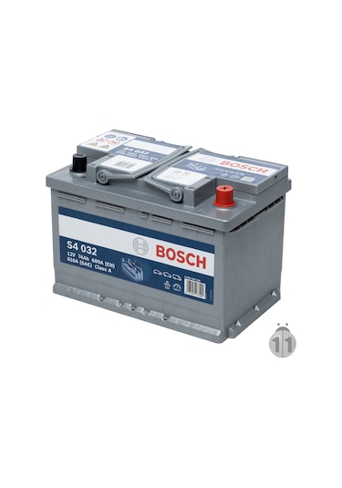 Bosch 12V 74 Ah 680 En (Standart 72 Amper Ebatında) 507492291 Akü