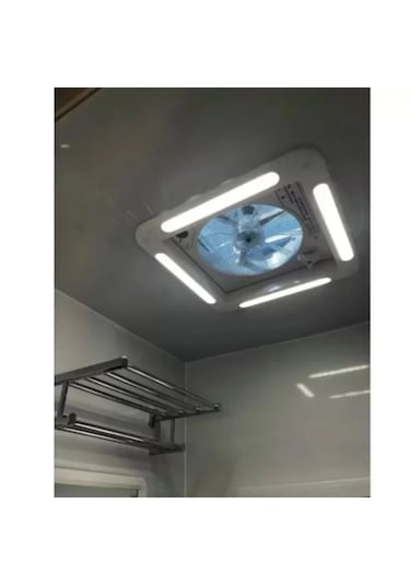 Tytxrv Tavan Heki 40x40 Cm Fanlı Tavan Havalandırması Heki - Led Aydınl Çok Renkli