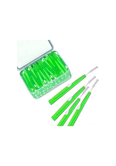 Skycity 60 Adet 0.8mm Yeşil Fırça Ucu, Tıkanma Olmayan Tasarım, Yumuşak Telli, Aile İçin Oral Bakım Aleti