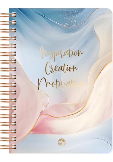 Marble Spiralli Defter Kareli Inspiration 17x24 Cm