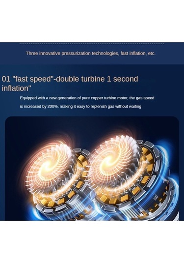 Supermarket1 Suıtu St-5518 Araba Akülü Şişme Pompa Çok Fonksiyonlu Aydınlatmalı Taşınabilir Mini Pompa