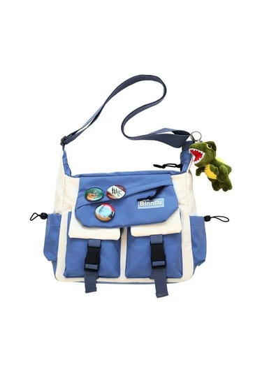 Büyük Boy Sonbahar Ve Kış Yeni Çapraz Çanta-mavi Mavi