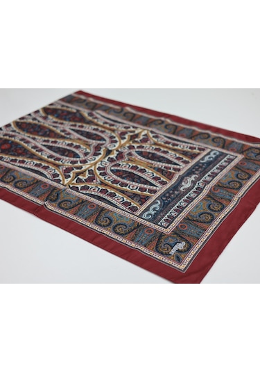 Bonjela Soft Pamuklu Şal Bordo Serisi Lbs1306-37393 Çok Renkli
