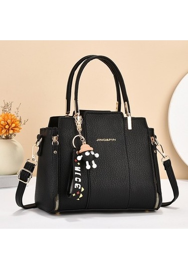 Yeni Moda Ve Çekici Çanta Kadın Anne Çantası Çok Yönlü Omuz Çantası Siyah 714239 Siyah