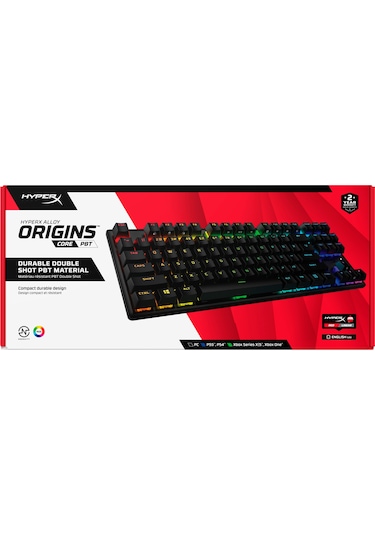 HyperX Alloy Origins Core TKL PBT Red Switch Türkçe Oyuncu Klavye
