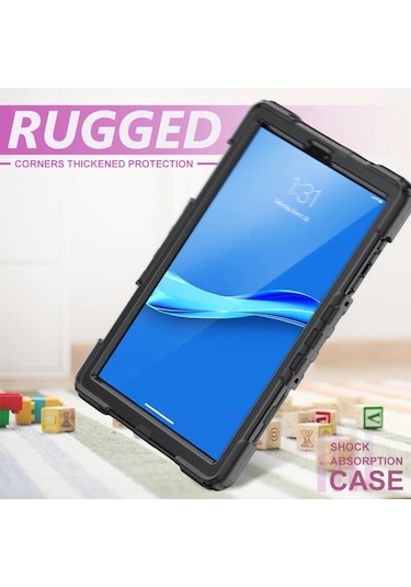 Samsung Galaxy Uyumlu Tab A9 Plus X210 X215 X216 Kılıf Defender Askılı Pars Case Fuji